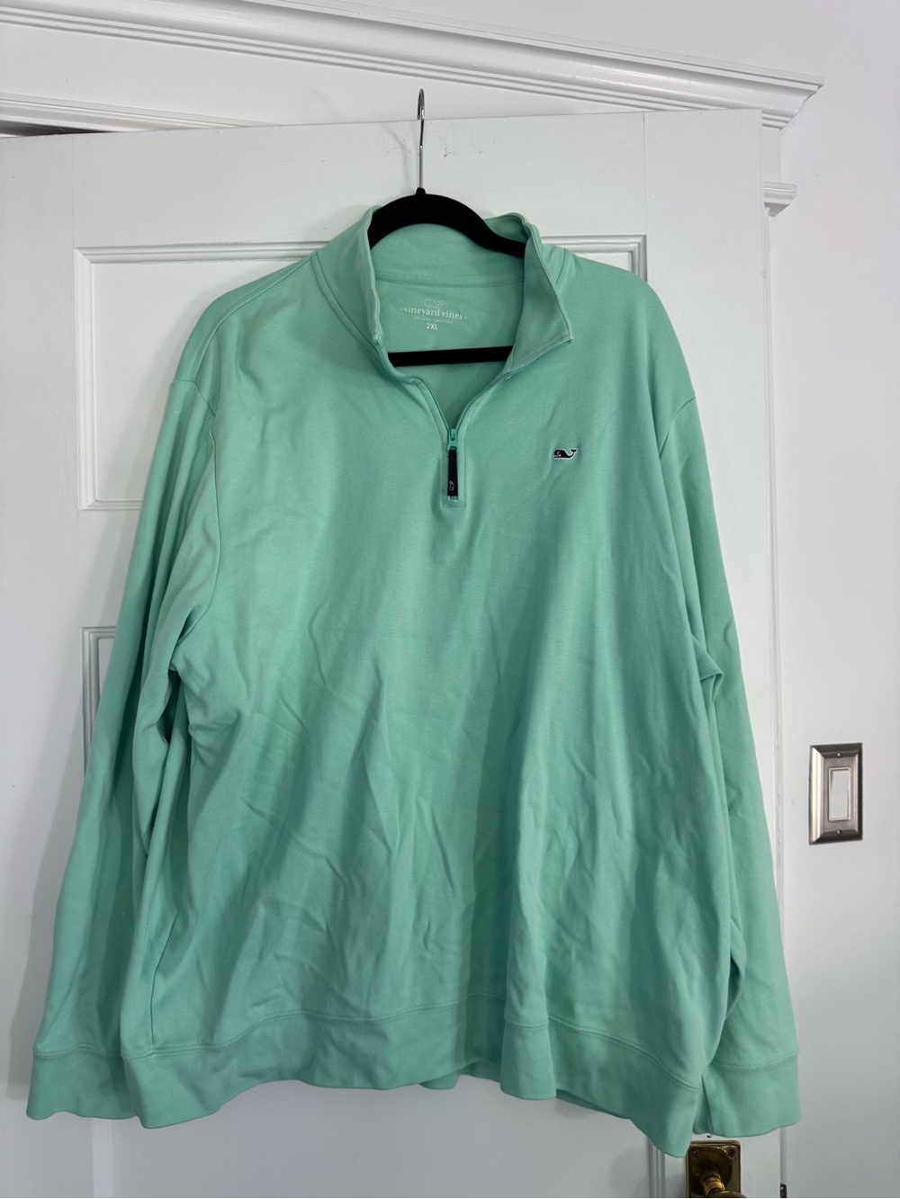 Vineyard Vines Seafoam Quarter-Zip Pullover